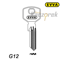 Mieszkaniowy 222 - klucz surowy - EVVA G12